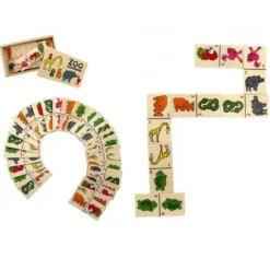 Jeu en bois - Dominos - Animal - 15,5 x 9 x 4 cm