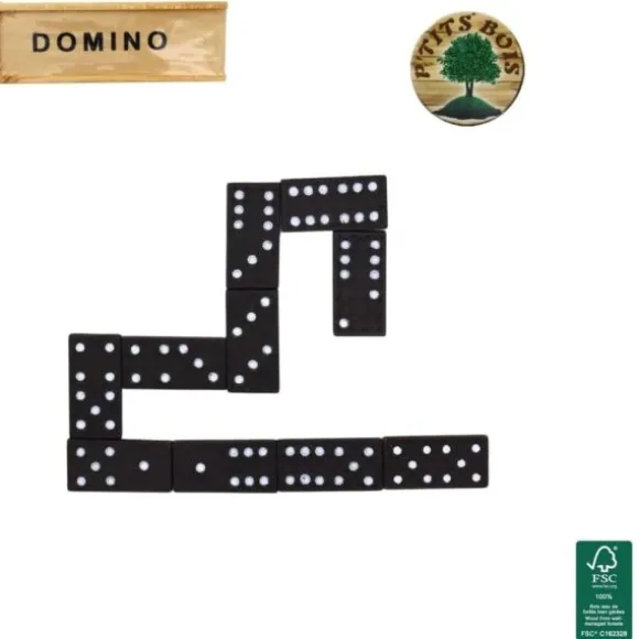 Jeu en bois - Dominos - 15 x 5 x 3 cm