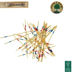 Jeu en bois - Mikado de 31 pièces - 19,5 x 4,5 x 2,5 cm