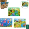 Jeu en bois - Puzzle de 60 pièces - Animaux - Modèle Aléatoire