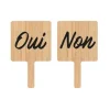 Jeu "Oui / Non" en bois pour mariage