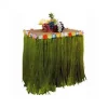 Jupe de table avec fleurs - 270 x 80 cm - Raphia Vert