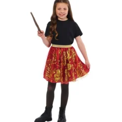 Jupe et baguette d'Élève de la maison Gryffondor pour fille - Harry Potter™ - Taille unique