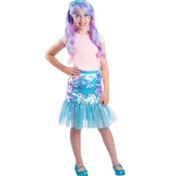 Jupe et serre-tête de Sirène pour fille - Taille unique