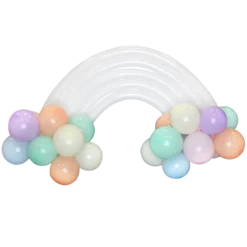 Kit arche à ballons - Arc-en-ciel pastel