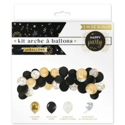 Kit arche à ballons - 40 ballons en latex - Collection Happy Party