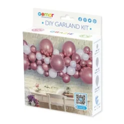Kit arche à ballons - Rose Gold et Blanc