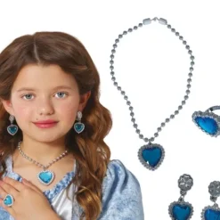 Kit de bijoux de Princesse en forme de cœur pour enfant