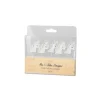 Kit de 5 Bougies sur pic de Licorne à paillettes dorées