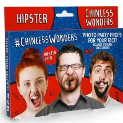 Kit de 10 fausses bouches humoristiques Hipster