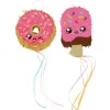 Kit de 2 mini piñatas à tirer - Donut et Glace - Collection Kawaii Party