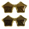 Kit de 2 paires de lunettes Disco en forme d'étoiles dorées