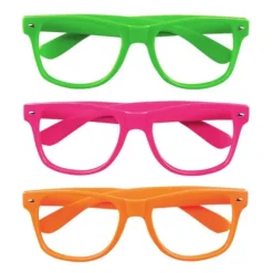 Kit de 3 paires de lunettes "Fluo Party"