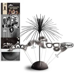 Kit Photobooth de table avec socle et 8 Accessoires - Couleur au choix