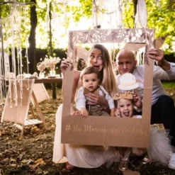 Kit Photobooth Mariage - Cadre et 13 pièces