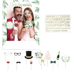 Kit Photobooth personnalisable pour mariage - Collection Vive les Mariés
