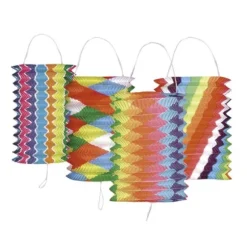 12 Lampions en Papier - Multicolore