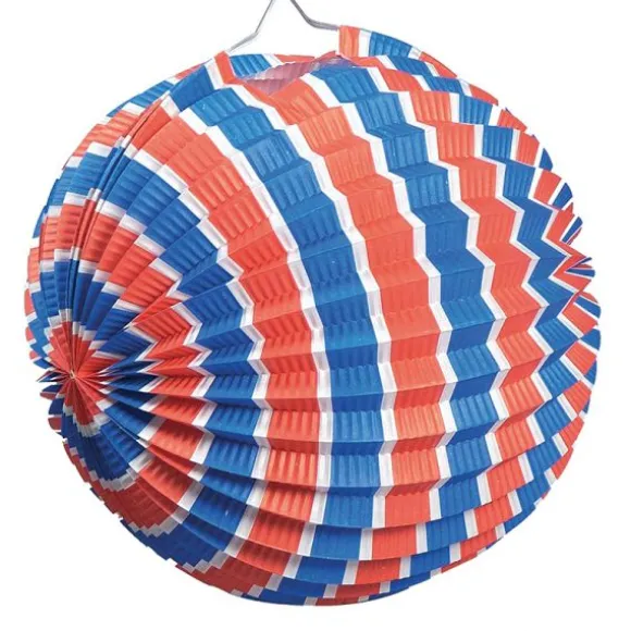 12 Lampions tricolores Bleu - Blanc - Rouge