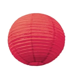 Lanterne Japonaise en Papier Rouge - 15 cm