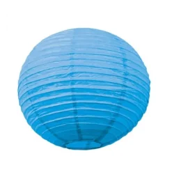 Lanterne Japonaise en Papier Turquoise - 15 cm