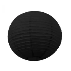 Lanterne Japonaise en Papier Noire - 50 cm