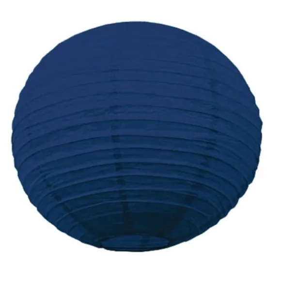 Lanterne Japonaise en Papier Bleu Nuit - 50 cm