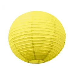 Lanterne Japonaise en Papier Jaune - 50 cm