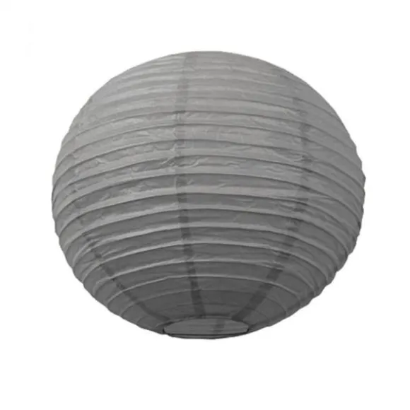 Lanterne Japonaise en Papier Grise - 50 cm