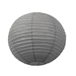 Lanterne Japonaise en Papier Grise - 35 cm