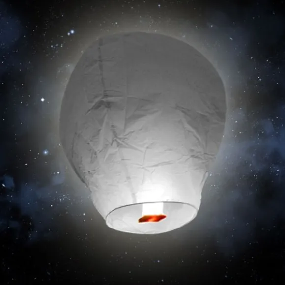 Lanterne volante "ballon" - Gris