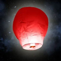 Lanterne volante "ballon" - Rouge
