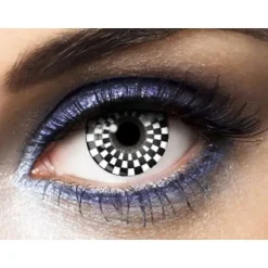 Lentilles " Damier " - Noir et Blanc (sans correction) - 1 An