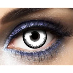 Lentilles Fantaisie - Blanc Lunatique - 1 an (sans correction)