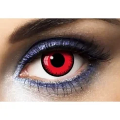 Lentilles Fantaisie - Rouge Lunatique - 1 an (sans correction)