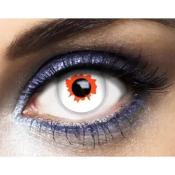Lentilles Fantaisie - White Murder - 1 an - (Sans correction)