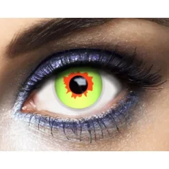 Lentilles " Green Murder " - Vert et Rouge (sans correction) - 1 An