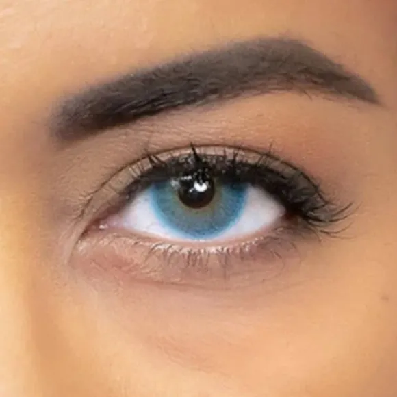Lentilles " Soft Sea " - Bleu - (Sans correction) - 3 mois