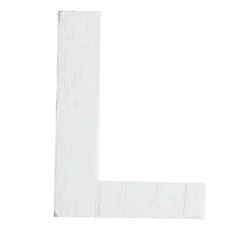 Lettre L en Bois Blanc - 5 cm