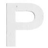 Lettre P en Bois Blanc - 5 cm