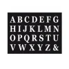 48 Lettres en carton avec adhésif - Couleur au choix