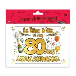 Livre d'Or - 80 ans - Couleur Aléatoire