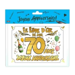 Livre d'Or - 70 ans - Couleur Aléatoire