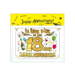 Livre d'Or - 18 Ans - Couleur Aléatoire