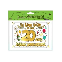 Livre d'Or - 20 Ans - Couleur Aléatoire