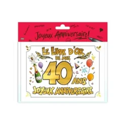 Livre d'Or - 40 Ans - Couleur Aléatoire