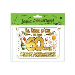Livre d'Or - 60 Ans - Couleur Aléatoire