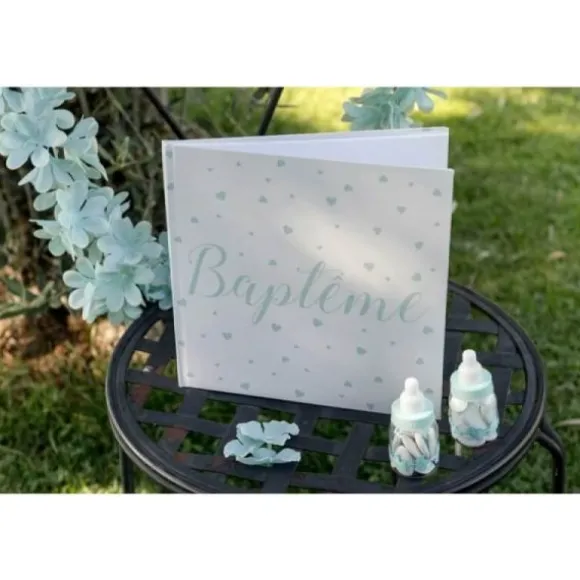 Livre d'Or Baptême - Vert Menthe