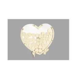 Livre d'Or Cœur en bois - Petit Modèle