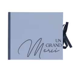 Livre d'or de 68 pages "Un Grand Merci" - 22 x 19 cm - Couleur au choix