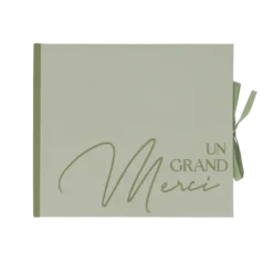 Livre d'or de 68 pages "Un Grand Merci" - 22 x 19 cm - Couleur au choix